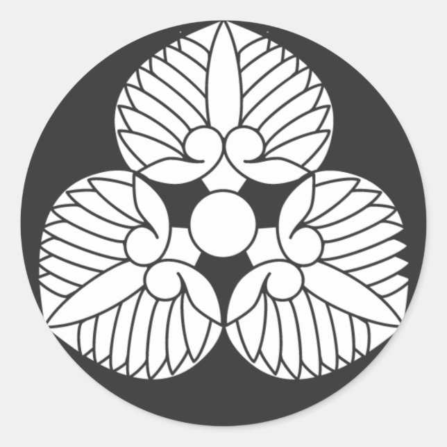 [Family Crests] Plants Classic Round Sticker (Front)
