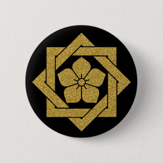 [Family Crests] Ryoma Sakamoto's bellflower round 6 Cm Round Badge