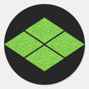 [Family Crests] Takeda-bishi  Classic Round Sticke Sticker