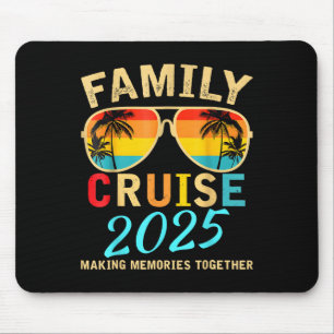 Family Cruise 2025 Beach Matching Summer Vacation  Mouse Pad