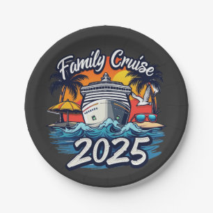 Family Cruise 2025 Family Matching Crew Ship Paper Plate
