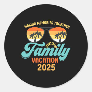 Family Cruise 2025 Matching Family Vacation  Classic Round Sticker