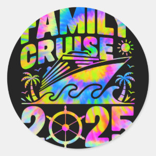 Family Cruise 2025 Matching Vacation 2025 Family C Classic Round Sticker