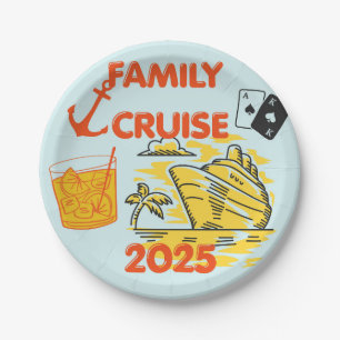 Family Cruise 2025 Paper Plate