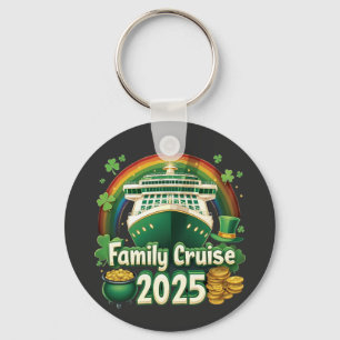Family Cruise 2025 St. Patrick’s Matching Lucky Key Ring