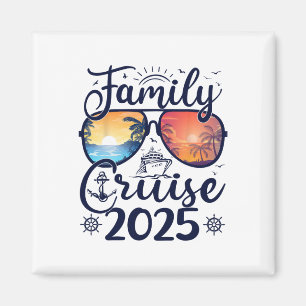 Family Cruise 2025 Summer Family Vacation Matching Magnet