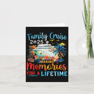 Family Cruise 2025 Summer Vacation Matching Family Card