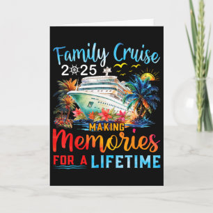 Family Cruise 2025 Summer Vacation Matching Family Card