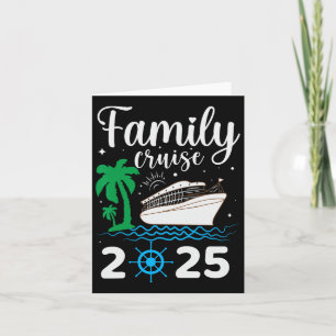 Family Cruise 2025 Summer Vacation Trip Matching M Card