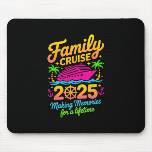 Family Cruise 2025 Vacation Lovers Summer Memories Mouse Pad