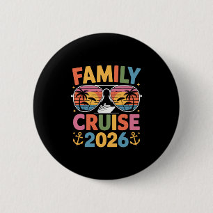 Family Cruise 2026 2 6 Cm Round Badge