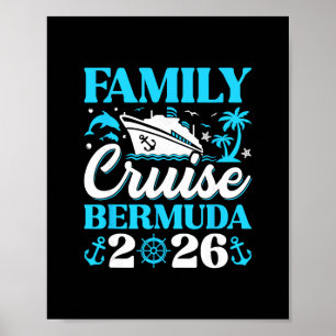 Family Cruise 2026 Bermuda Family Matching Poster