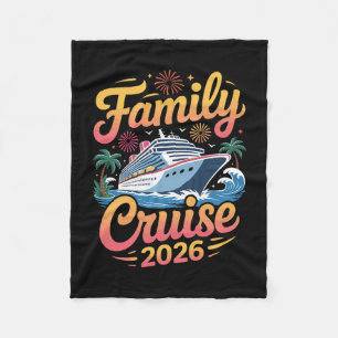 Family Cruise 2026 Cruising 1 Fleece Blanket