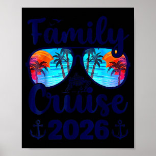 Family Cruise 2026 Family Vacation Matching Family Poster