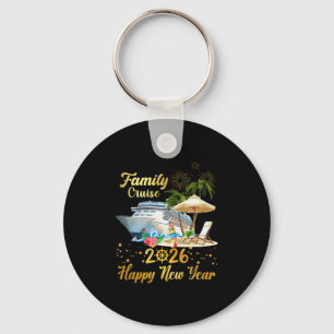 Family Cruise 2026 Happy New Year Key Ring