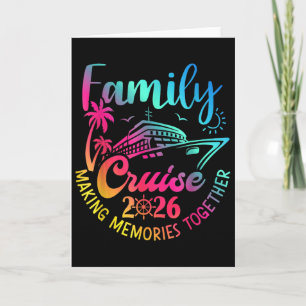 Family Cruise 2026 Making Memories Family Vacation Card