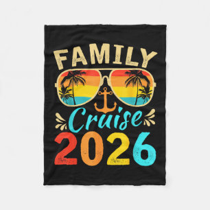 Family Cruise 2026 Memories Summer Trip Ship Men W Fleece Blanket