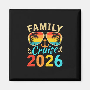 Family Cruise 2026 Memories Summer Trip Ship Men W Magnet