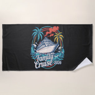 Family Cruise 2026 Summer Beach Vacation Family Towel