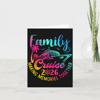Family Cruise 2026 Summer Making Memories Together Card