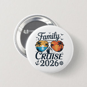Family Cruise 2026 Summer Vacation 6 Cm Round Badge