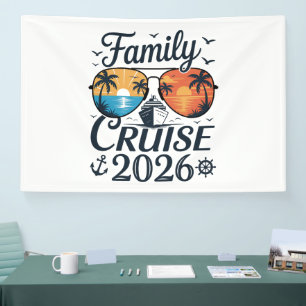 Family Cruise 2026 Summer Vacation Banner
