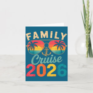 Family Cruise 2026 Summer Vacation Card