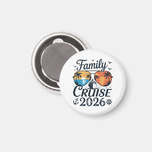 Family Cruise 2026 Summer Vacation Magnet
