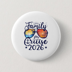 Family Cruise 2026 Summer Vacation Matching Family 6 Cm Round Badge