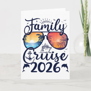 Family Cruise 2026 Summer Vacation Matching Family Card