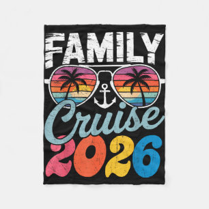 Family cruise 2026 summer vacation matching family fleece blanket