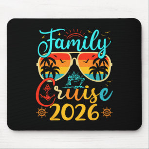 Family Cruise 2026 Summer Vacation Matching Family Mouse Pad