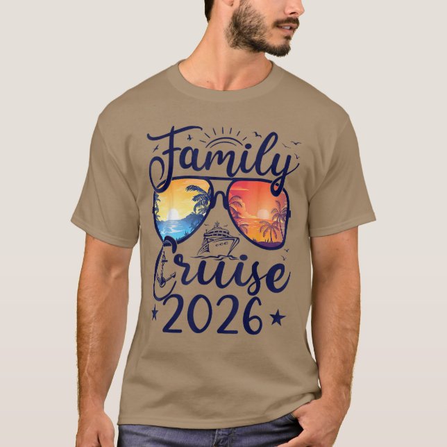 Family Cruise 2026 Summer Vacation Matching Family T-Shirt (Front)