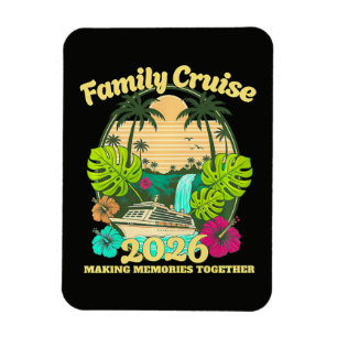 Family Cruise 2026 Vacation Magnet