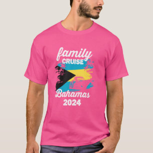 Family Cruise Bahamas Flag Vacation Travel Bahamia T-Shirt