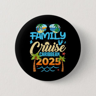 Family Cruise Caribbean 2025 Matching Vacation 202 6 Cm Round Badge