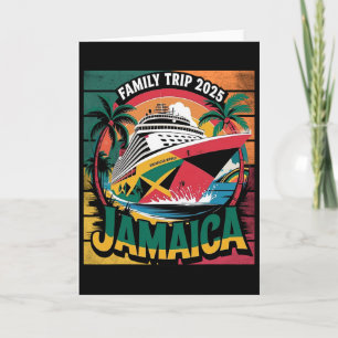 Family Cruise Jamaica Sailing Together 2025 Card