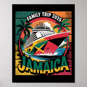 Family Cruise Jamaica Sailing Together 2025 Poster