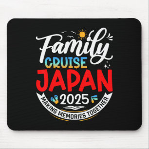 Family Cruise Japan 2025 Matching Family Vacation Mouse Pad
