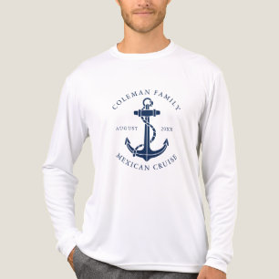 Family Cruise Nautical Boat Anchor Custom Tri-Blend Shirt