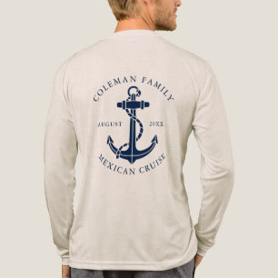 Family Cruise Nautical Boat Anchor Custom Tri-Blend Shirt