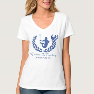 Family Cruise Sea God and laurel wreath custom T-Shirt