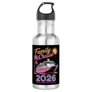 Family Cruise Squad 2026 Vacation Matching Trip 532 Ml Water Bottle