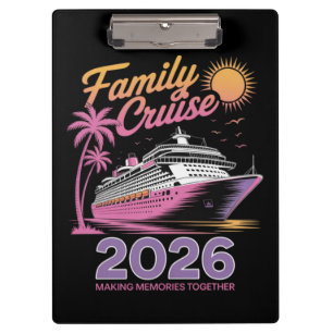 Family Cruise Squad 2026 Vacation Matching Trip Clipboard