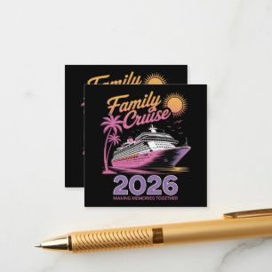 Family Cruise Squad 2026 Vacation Matching Trip Enclosure Card