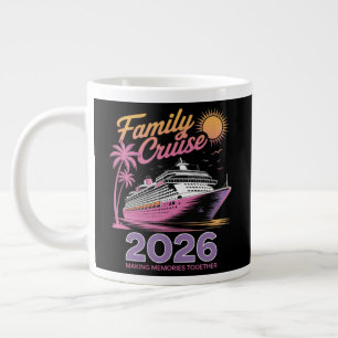 Family Cruise Squad 2026 Vacation Matching Trip Large Coffee Mug