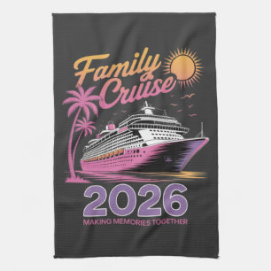 Family Cruise Squad 2026 Vacation Matching Trip Tea Towel