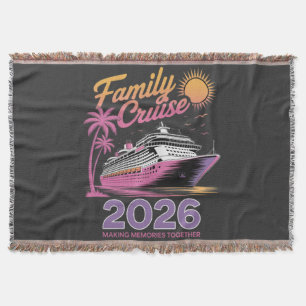 Family Cruise Squad 2026 Vacation Matching Trip Throw Blanket
