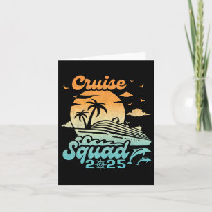 Family Cruise Squad Vacation Matching Group 2025 B Card
