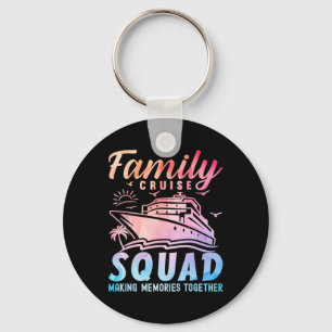 Family Cruise Squad Vacation Matching Group 2025 B Key Ring